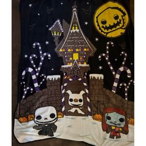 Loungefly‎ Nightmare Before Christmas Gingerbread Funko 2022 Plush Throw Blanket